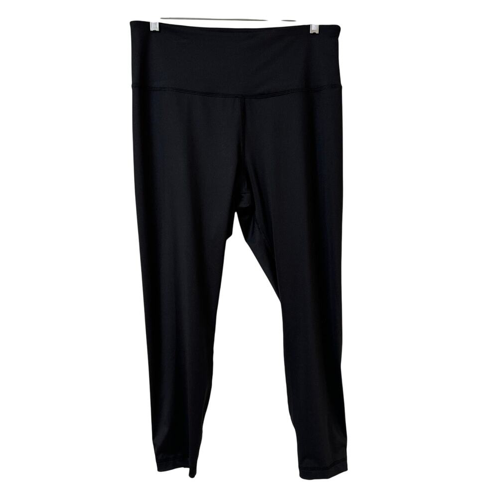 Everlast XL Black Workout Leggings 5" Waistband Kris Kross Cut Out Back Of Leg